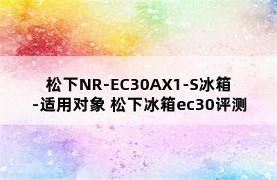 松下NR-EC30AX1-S冰箱-适用对象 松下冰箱ec30评测